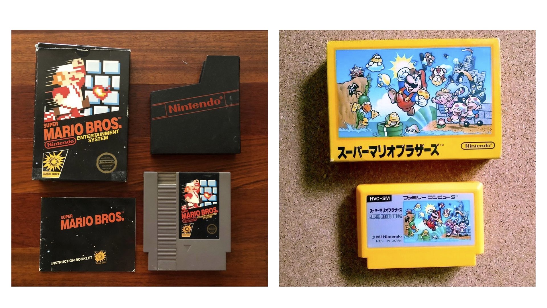 Super Mario Bros. NES and Famicom