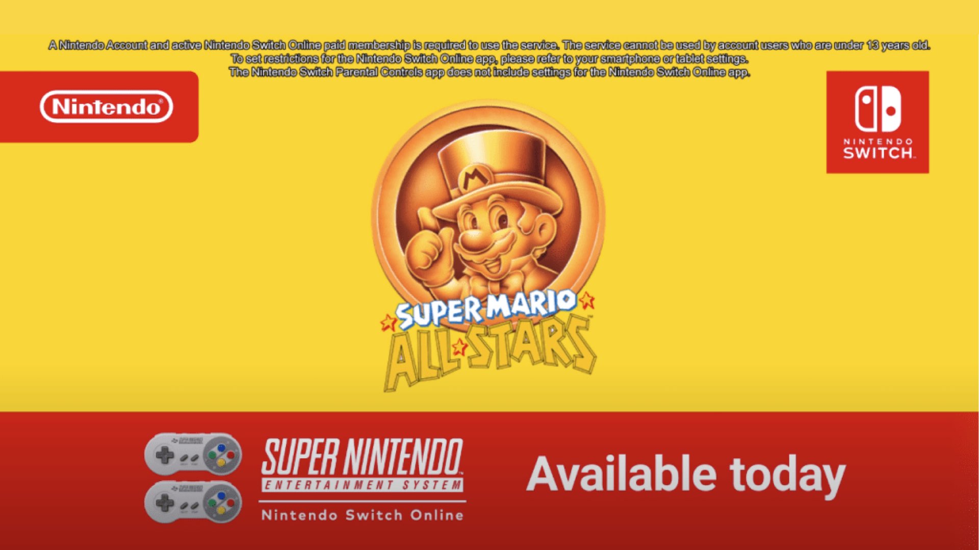 Switch Online Super Mario All Stars