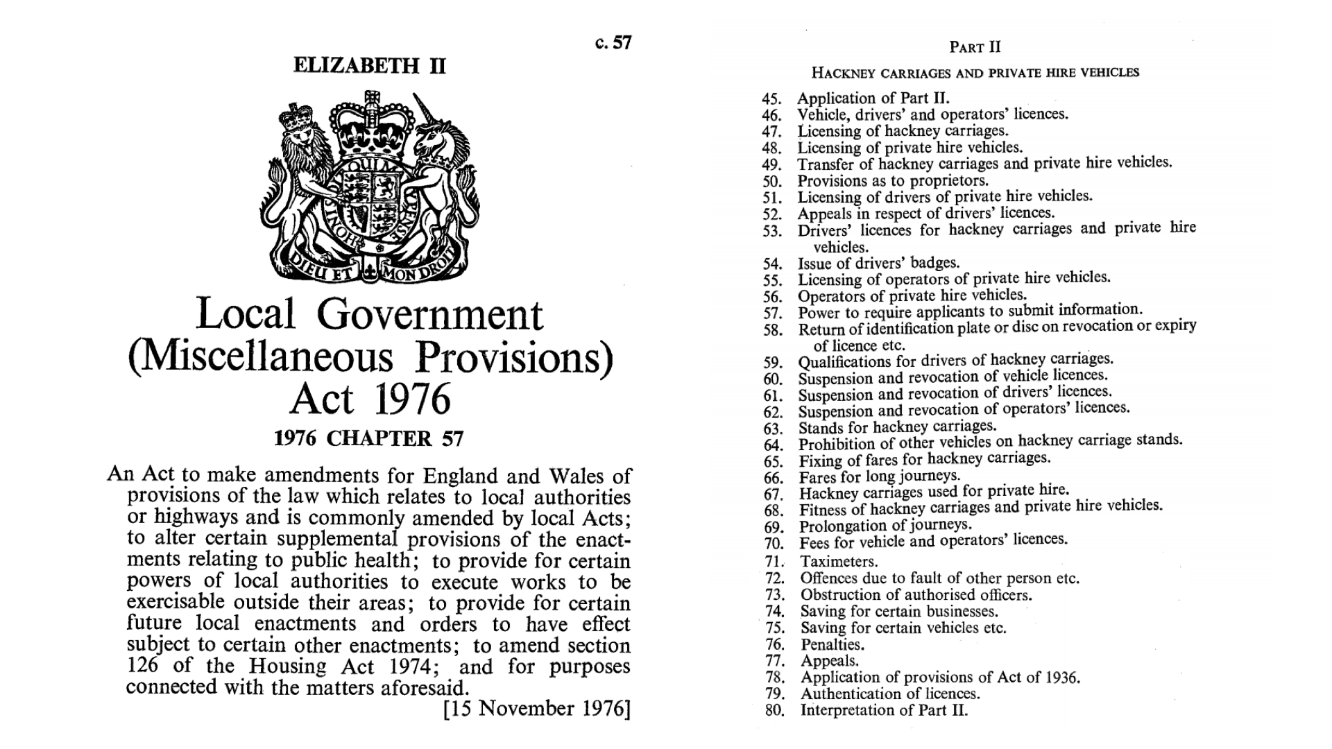 Local Government (Miscellaneous Provisions) Act 1976