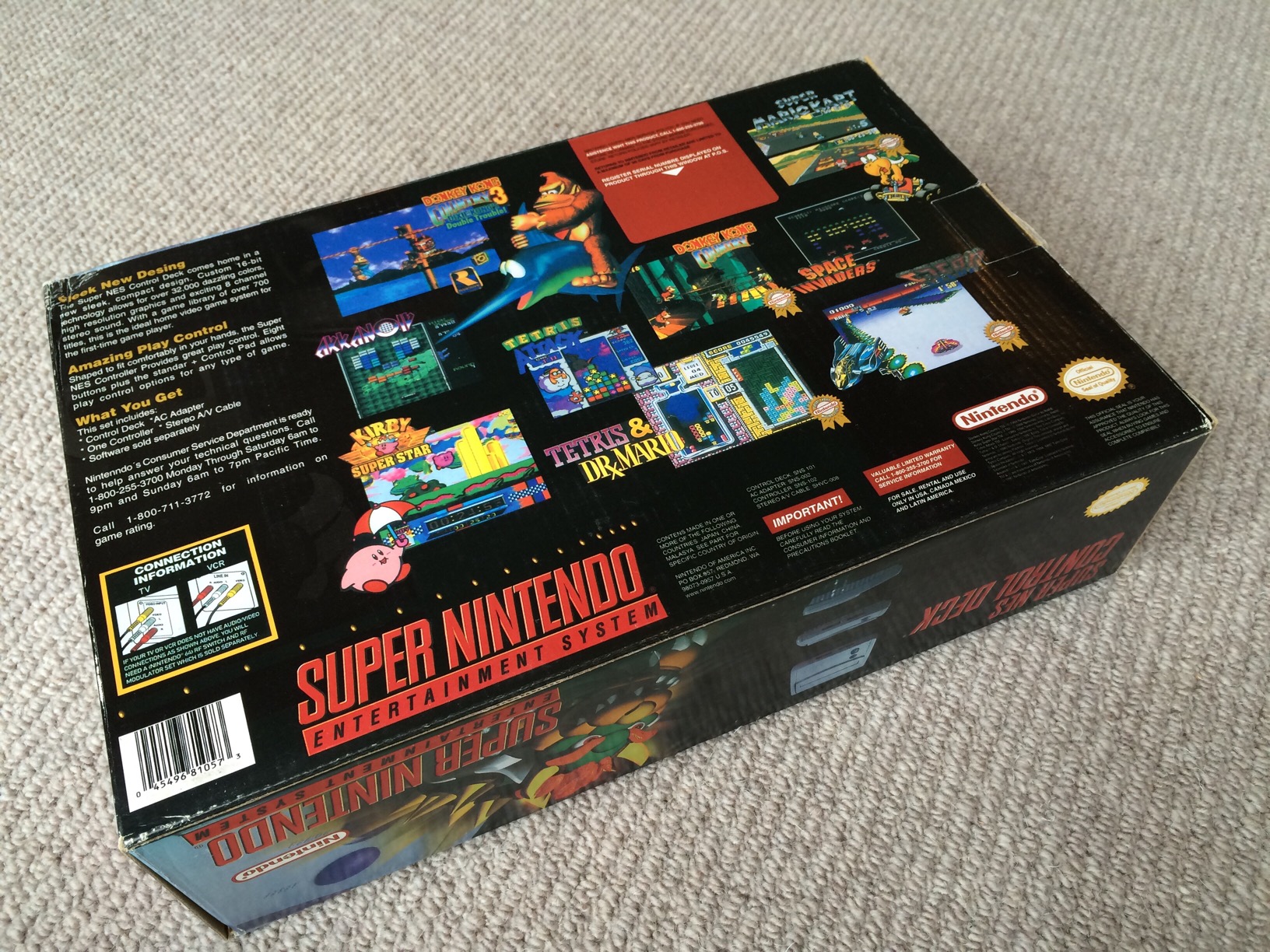 snes mini box