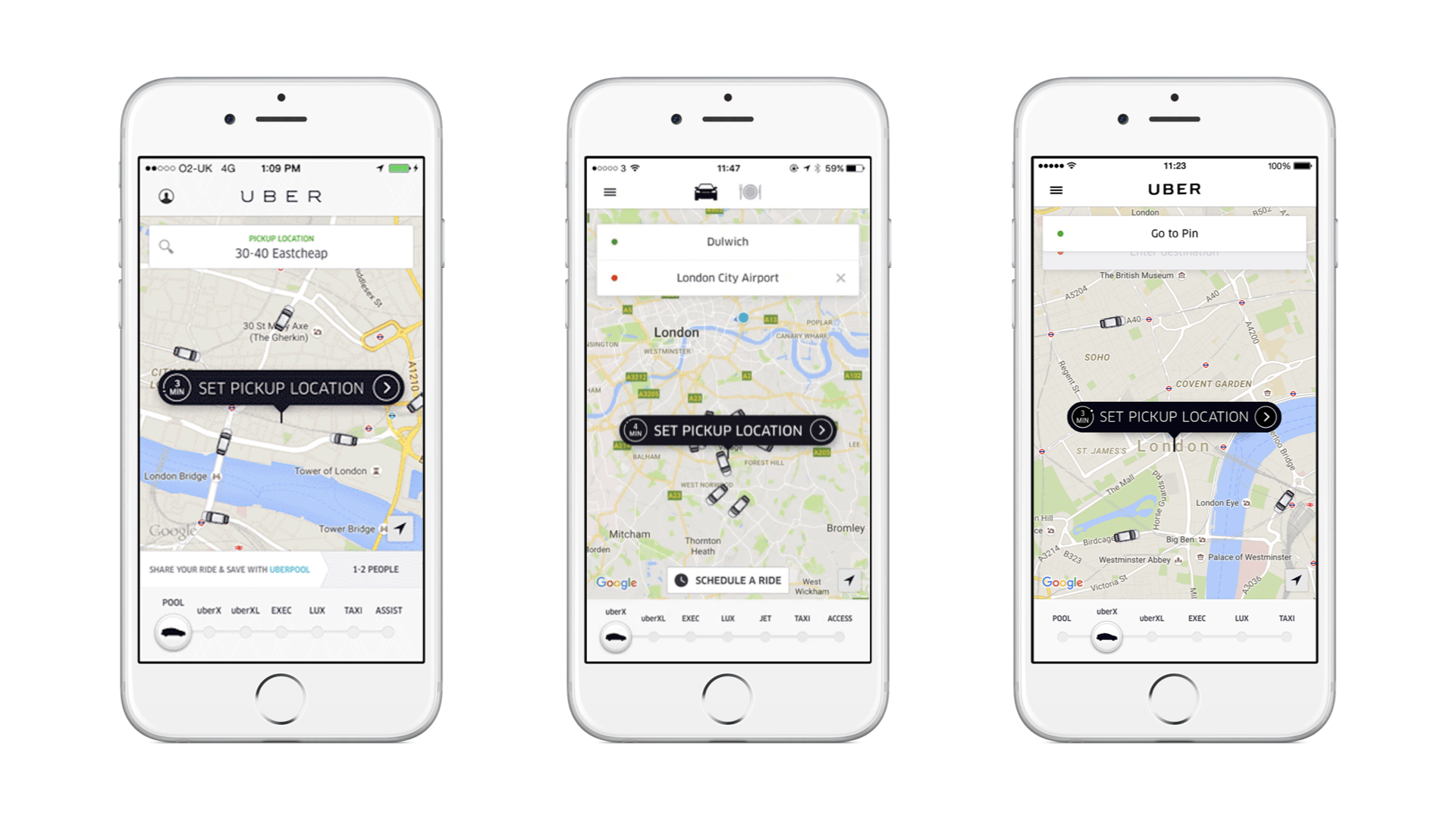Uber rider app